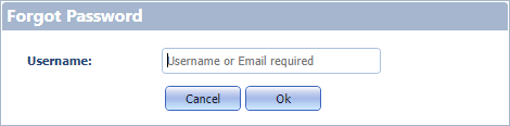 Enter Username or Email