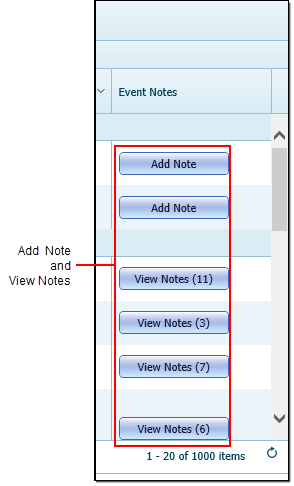 Add Note and View Notes